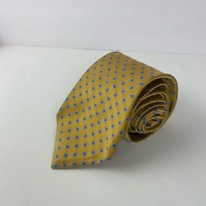 Brooks Brothers Gold Tie with Blue Accents